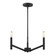 Vector Three Light Chandelier in Midnight Black (454|3124303-112)