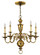 Cambridge LED Foyer Pendant in Burnished Brass (13|4415BB)