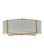 Axis Heathered Gray LED Semi-Flush Mount in Heritage Brass (13|41709HB)