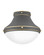 Oliver LED Flush Mount in Dark Matte Grey (13|39051DMG)