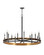 Wells LED Chandelier in Weathered Brass (13|3865WA)