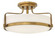 Harper LED Semi-Flush Mount in Heritage Brass (13|3643HB)