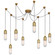 Junio LED Pendant in Hand-Rubbed Antique Brass (268|TOB 5645HAB-FG-8)