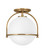 Somerset LED Semi-Flush Mount in Heritage Brass (13|3403HB)