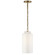 Katie Cylider One Light Pendant in Hand-Rubbed Antique Brass (268|TOB 5226HAB/G3-WG)