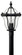 San Clemente LED Post Top/ Pier Mount in Museum Black (13|2441MB)