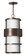 Saturn LED Hanging Lantern in Metro Bronze (13|1902MT-LED)