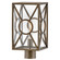 Brixton LED Post Top or Pier Mount Lantern in Burnished Bronze (13|18371BU)