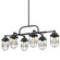 Seaport Six Light Linear Pendant in Matte Black (62|9808-LP BLK)