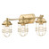 Seaport Three Light Bath Vanity in Brushed Champagne Brass (62|9808-BA3 BCB)