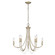 Kamila Eight Light Chandelier in White Gold (62|8322-8 WG)