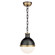 Hicks One Light Pendant in Bronze with Antique Brass (268|TOB 5062BZ/HAB-WG)
