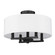 Eliana Four Light Semi-Flush Mount in Matte Black (62|7154-SF BLK-MWS)