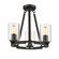 Monroe Three Light Chandelier in Matte Black (62|7041-3 BLK-CLR)