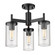 Winslett Three Light Semi-Flush Mount in Matte Black (62|7011-3SF BLK-CLR)