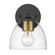 Roxie One Light Wall Sconce in Matte Black (62|6958-1W BLK-BCB-CLR)
