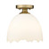 Brinkley One Light Semi-Flush Mount in Brushed Champagne Brass (62|6951-SF BCB-POR)