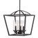 Mercer Three Light Pendant in Matte Black (62|4309-3P BLK-BLK-SD)