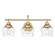 Daphne Three Light Vanity Light in Brushed Champagne Brass (62|3610-BA3 BCB-CLR)