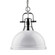 Duncan One Light Pendant in Chrome (62|3602-L CH-WH)