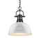Duncan One Light Pendant in Matte Black (62|3602-L BLK-WH)