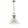 Duncan AB One Light Pendant in Aged Brass (62|3602-L AB-WH)