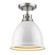Duncan PW One Light Flush Mount in Pewter (62|3602-FM PW-WH)