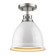 Duncan One Light Flush Mount in Pewter (62|3602-FM PW-WH)