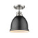 Duncan PW One Light Flush Mount in Pewter (62|3602-FM PW-BLK)