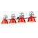 Duncan Four Light Vanity in Chrome (62|3602-BA4 CH-RD)