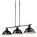 Duncan Three Light Linear Pendant in Matte Black (62|3602-3LP BLK-BLK)