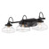 Nash Three Light Vanity Light in Matte Black (62|3419-BA3 BLK-CLR)