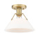 Orwell One Light Flush Mount in Brushed Champagne Brass (62|3306-FM BCB-OP)