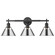 Orwell Three Light Bath Vanity in Matte Black (62|3306-BA3 BLK-CH)