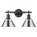Orwell Two Light Bath Vanity in Matte Black (62|3306-BA2 BLK-CH)
