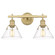 Orwell Two Light Bath Vanity in Brushed Champagne Brass (62|3306-BA2 BCB-CLR)