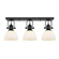 Hines BLK Three Light Semi-Flush Mount in Matte Black (62|3118-3SF BLK-OP)