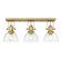 Hines Three Light Semi-Flush Mount in Brushed Champagne Brass (62|3118-3SF BCB-SD)