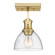 Hines One Light Semi-Flush Mount in Brushed Champagne Brass (62|3118-1SF BCB-SD)