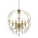 Ella Six Light Chandelier in White Gold (62|1323-6 WG)