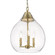 Ariella Three Light Pendant in Brushed Champagne Brass (62|1094-3P BCB-HCG)