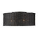 Erma Five Light Flush Mount in Matte Black (62|1084-5FM BLK-BW)