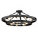 Castile 15 Light Semi-Flush Mount in Matte Black (62|1019-96SF BLK)