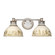 Kinsley Two Light Bath Vanity in Aged Galvanized Steel (62|0865-BA2 AGV-AI)