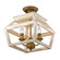 Haiden Three Light Semi-Flush Mount in Burnished Chestnut (62|0839-SF BC)