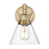Malta One Light Wall Sconce in Brushed Champagne Brass (62|0511-1W BCB-CLR)
