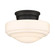 Ingalls One Light Semi-Flush Mount in Matte Black (62|0508-SF BLK-VMG)