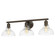 Carver Three Light Bath Vanity in Rubbed Bronze (62|0305-BA3 RBZ-CLR)