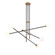 Cosmet Six Light Pendant in Coal And Aged Brass (42|P8151-681)