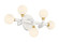 Tubular Five Light Bath in Matte White W/Honey Gold (42|P5510-706-L)